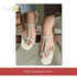 White Shimmery Heels by@Outfy